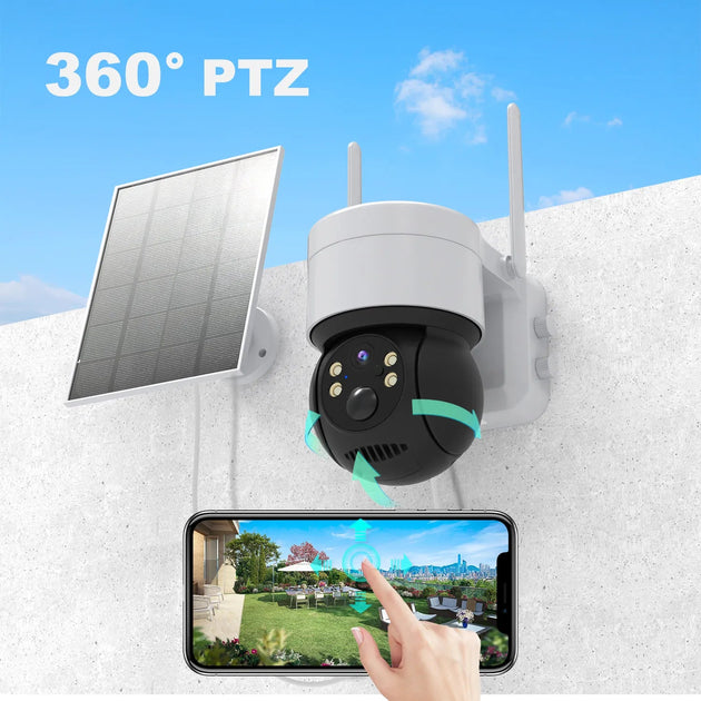 Solar Security Camera Outdoor - WiFi with Solar panel - OZPAK TECH