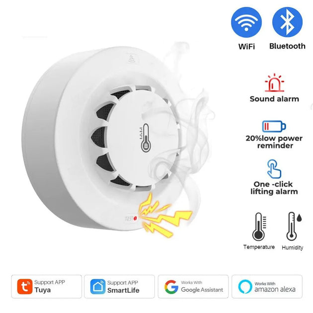 Tuya WiFi Smoke Alarm Detector - OZPAK TECH